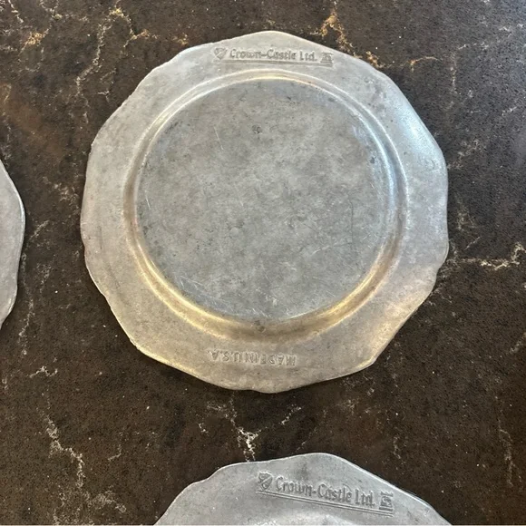 Set Of 4 Bread Plates Crown Castle Ltd USA Queen Anne Design 6 1/4” - Picture 10 of 13